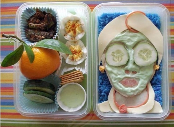 Творческие, завтраки, из Японии, искусство