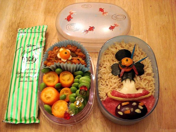 Творческие, завтраки, из Японии, искусство