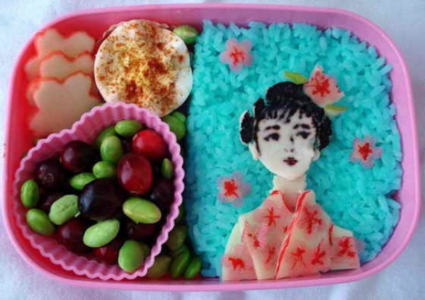 Творческие, завтраки, из Японии, искусство