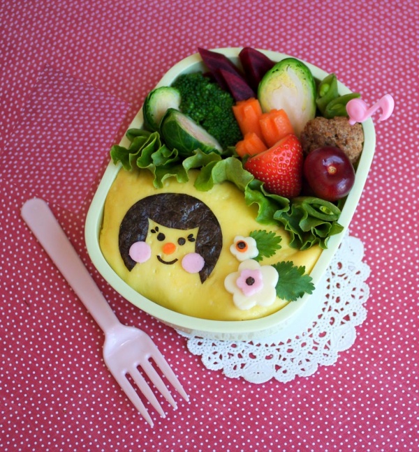 Творческие, завтраки, из Японии, искусство