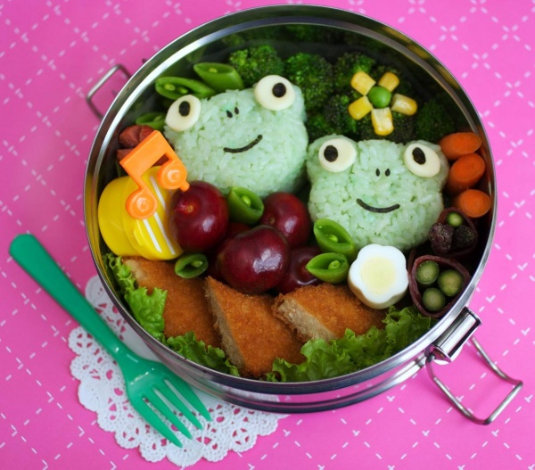 Творческие, завтраки, из Японии, искусство