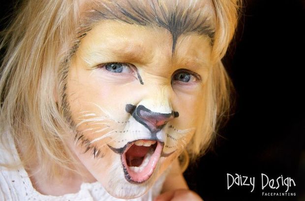 daizy design, кристи льюис, рисунки на лицах 