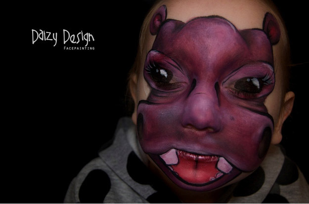 daizy design, кристи льюис, рисунки на лицах 