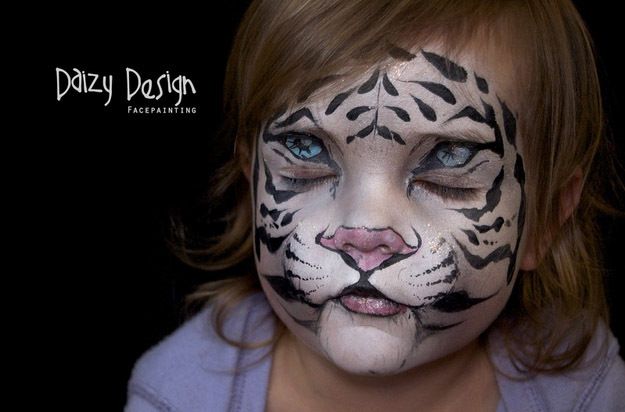 daizy design, кристи льюис, рисунки на лицах 