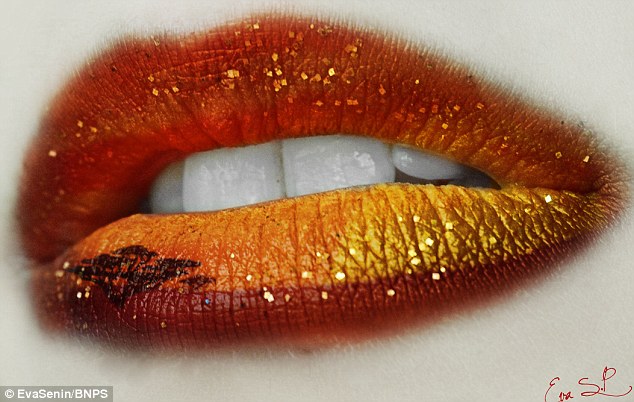 Яркий макияж губ посвященный сюжетам фильмов и не только Макияж губ, яркий, фильмы, Ева Сенин Пернас