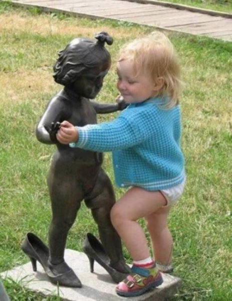 очаровательные, дети, забавные, малыши