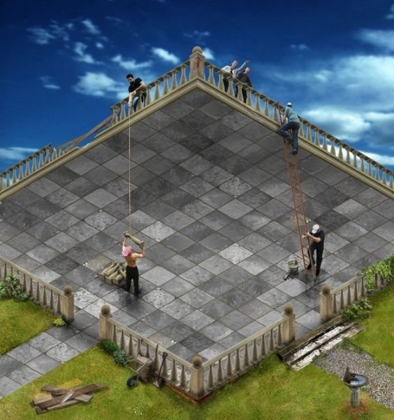 фотоиллюзии, необычные иллюзии, обман зрения 