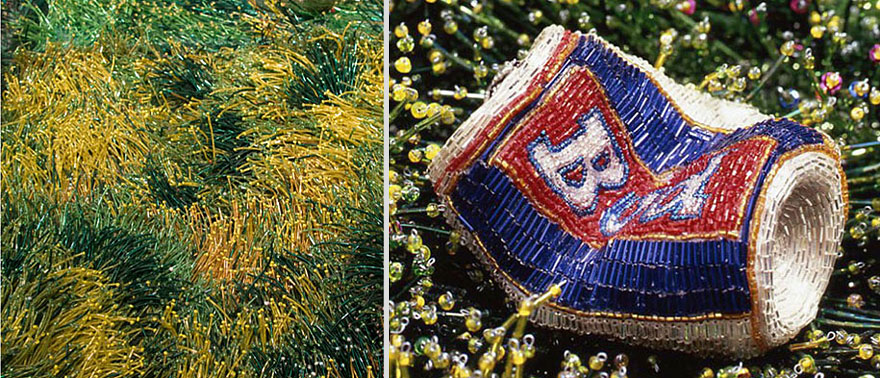 Кухня, задний двор, из бисера, Лиза Лу