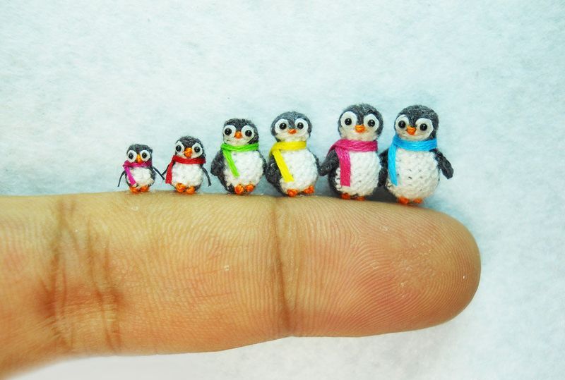 Волшебные миниатюры созданные спицами и крючком миниатюры крючком, спицы, вязаные