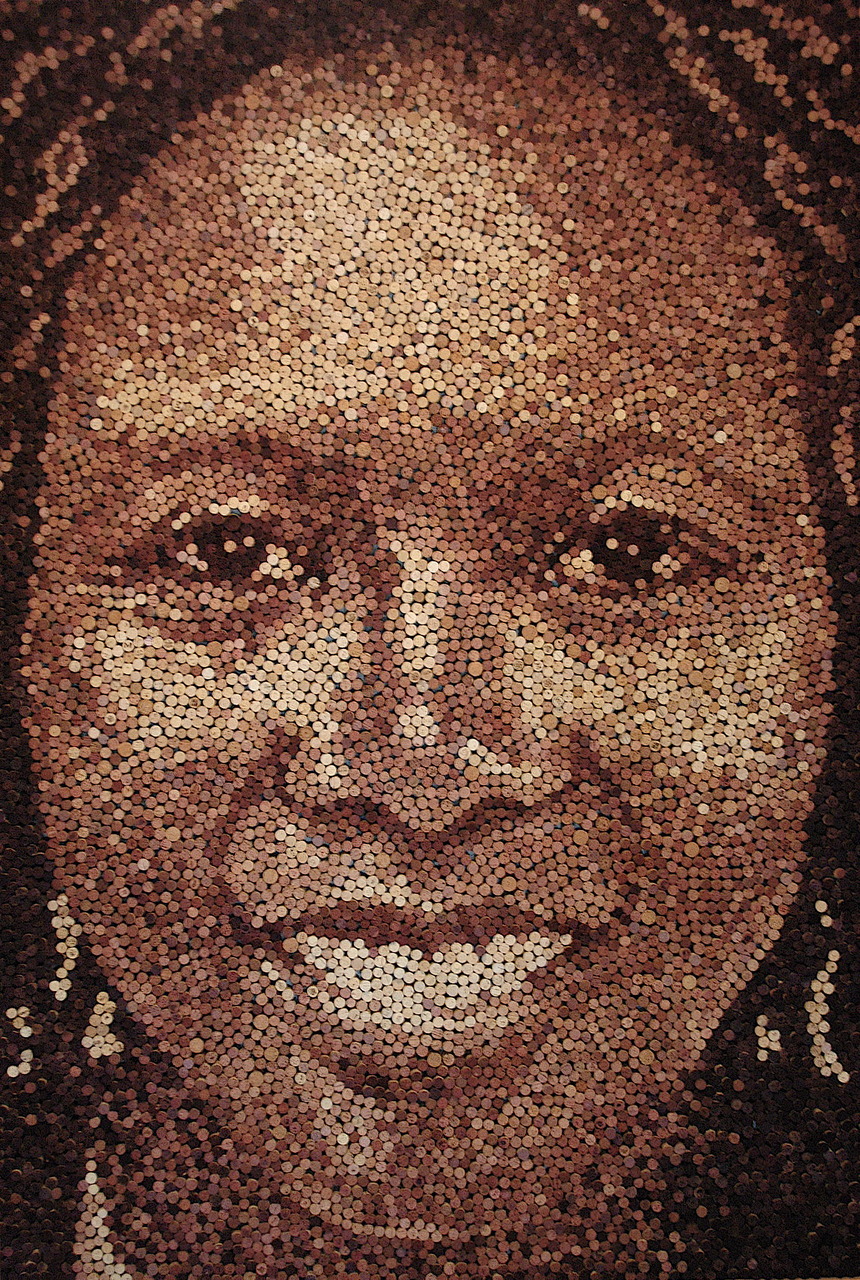 Портреты, винные пробки, Скотт Гандерсен, Scott Gundersen