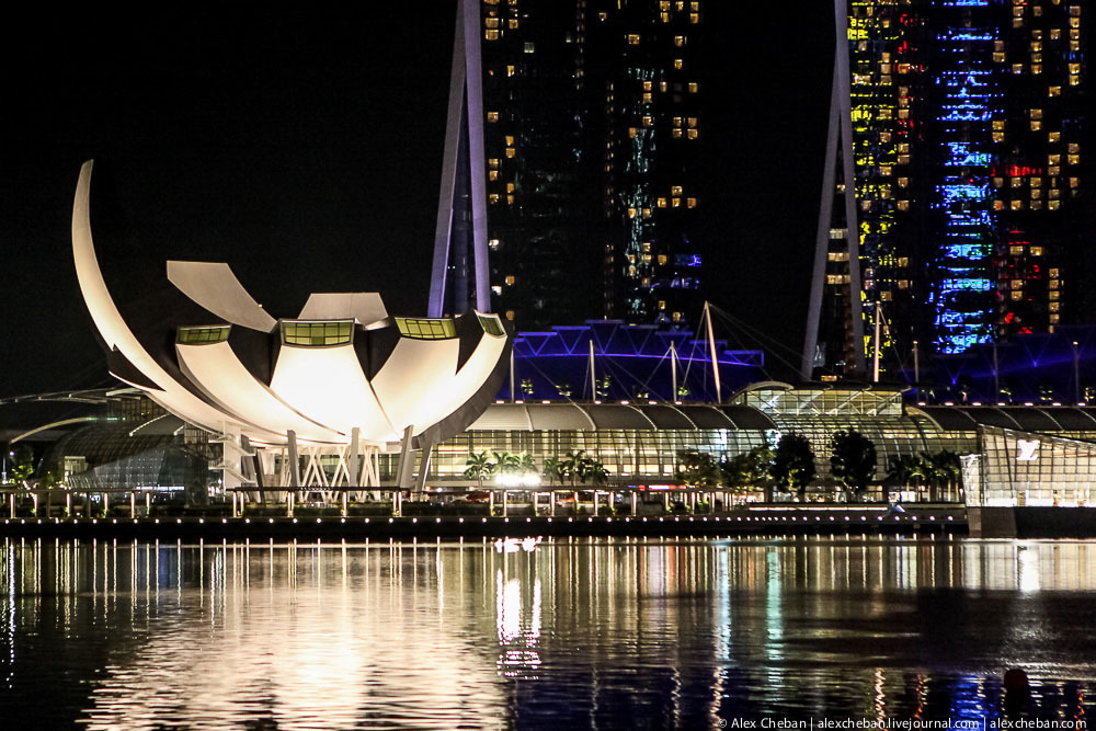 Чудесный Сингапур в свете ночи Сингапур ночью , фото , Свиссотель