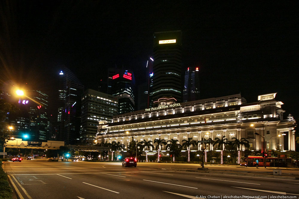 Чудесный Сингапур в свете ночи Сингапур ночью , фото , Свиссотель