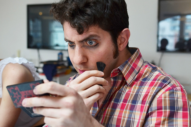 Эксперимент: Мужской мастер-класс по нанесению макияжа за 10 минут! Мужчины, макияж, 10 минут, до и после, фото