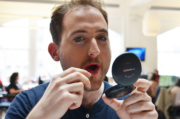 Эксперимент: Мужской мастер-класс по нанесению макияжа за 10 минут! Мужчины, макияж, 10 минут, до и после, фото