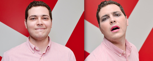 Эксперимент: Мужской мастер-класс по нанесению макияжа за 10 минут! Мужчины, макияж, 10 минут, до и после, фото