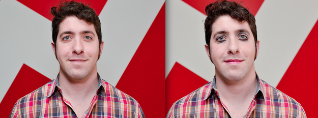 Эксперимент: Мужской мастер-класс по нанесению макияжа за 10 минут! Мужчины, макияж, 10 минут, до и после, фото