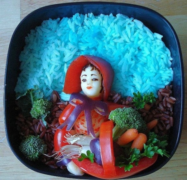 Творческие, завтраки, из Японии, искусство