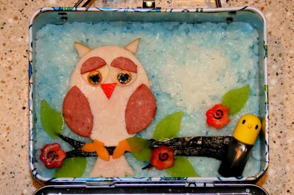 Творческие, завтраки, из Японии, искусство