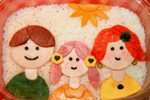 Творческие, завтраки, из Японии, искусство