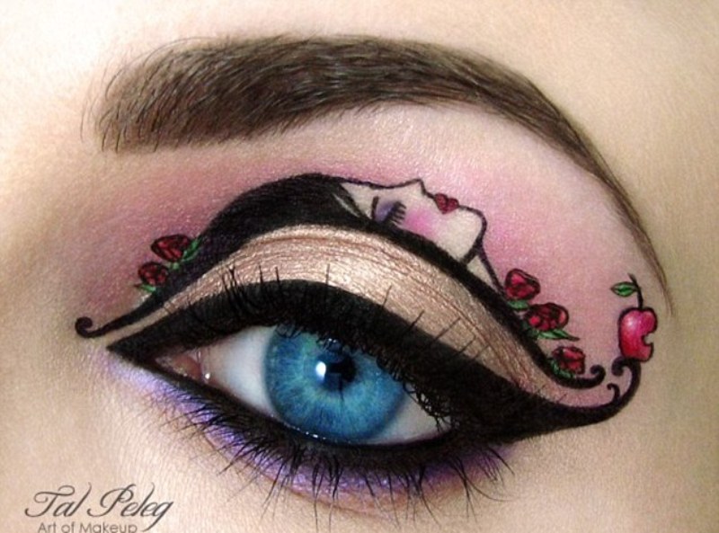 Сказки на веках, высокохудожественный макияж, Таль Пелег, Tal peleg, make up