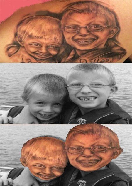 Самые, корявые, портретные, татуировки, в реальной жизни, портаки
