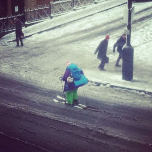 зима, прикол, курьёзные ситуации, снег