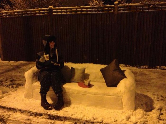 зима, прикол, курьёзные ситуации, снег