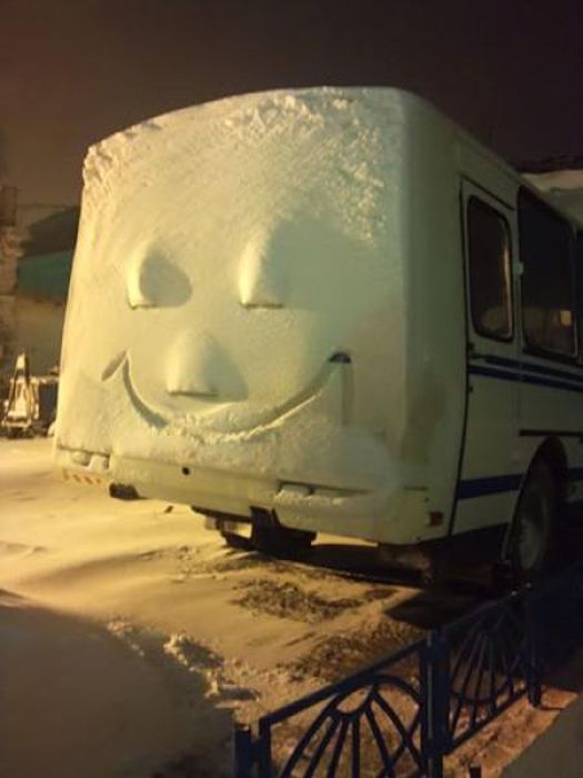 зима, прикол, курьёзные ситуации, снег