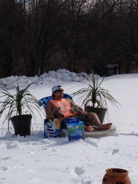 зима, прикол, курьёзные ситуации, снег