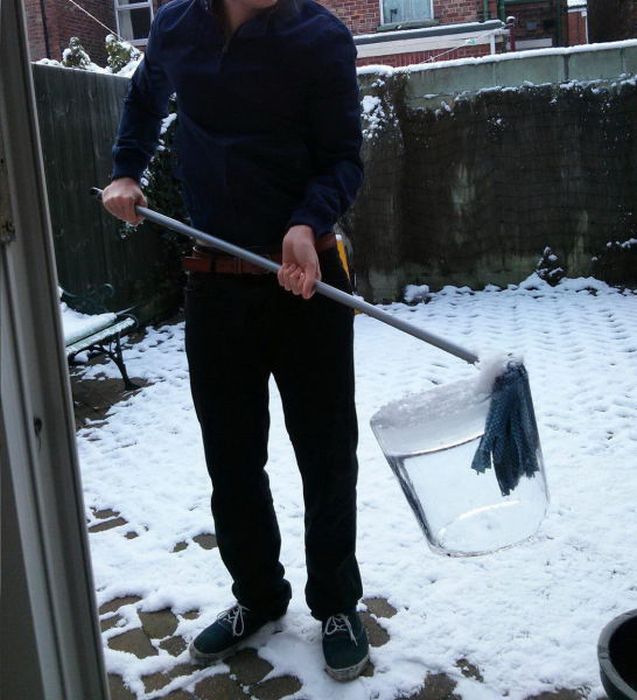 зима, прикол, курьёзные ситуации, снег