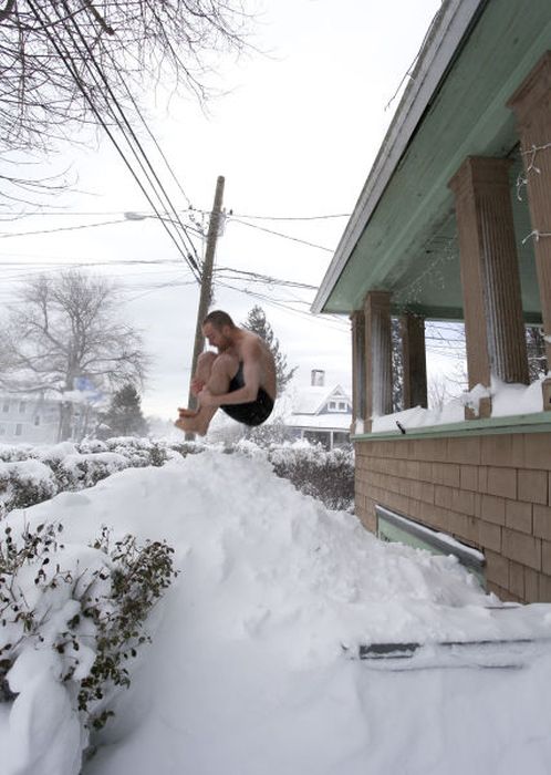 зима, прикол, курьёзные ситуации, снег