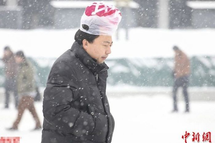 зима, прикол, курьёзные ситуации, снег