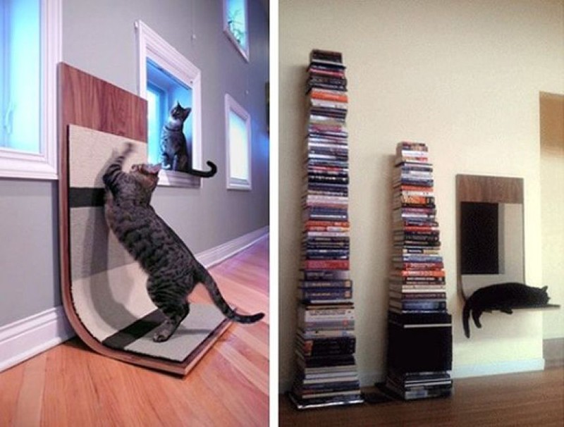 Оригинальные жилища для любимых котов дом для кота, жилище для кошки, интерьер