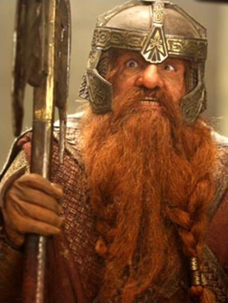 Превращение, девушки, в гнома, Гимли, Властелин колец