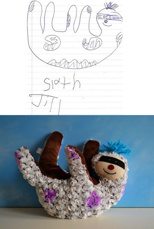 Мягкие игрушки, созданные по мотивам детских рисунков III игрушки, по мотивам, детские рисунки, «Child’s Own Studio