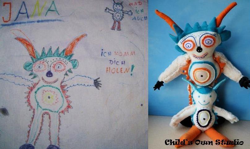 Мягкие игрушки, созданные по мотивам детских рисунков III игрушки, по мотивам, детские рисунки, «Child’s Own Studio