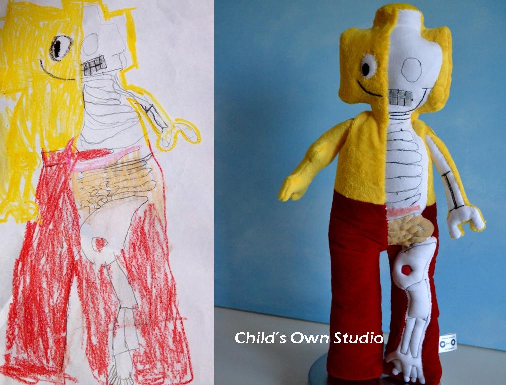Мягкие игрушки, созданные по мотивам детских рисунков III игрушки, по мотивам, детские рисунки, «Child’s Own Studio