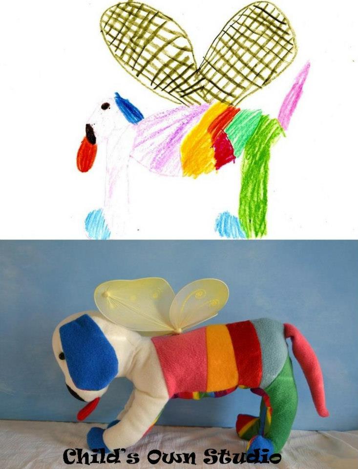 Мягкие игрушки, созданные по мотивам детских рисунков III игрушки, по мотивам, детские рисунки, «Child’s Own Studio