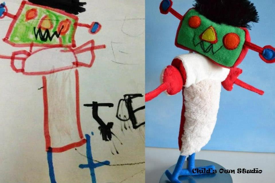 Мягкие игрушки, созданные по мотивам детских рисунков III игрушки, по мотивам, детские рисунки, «Child’s Own Studio