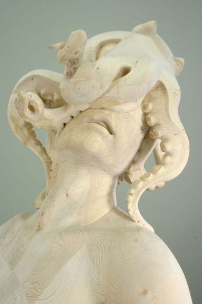 Фантастические скульптуры из дерева скульптуры, из дерева, необычные, фантастические, реалистичные