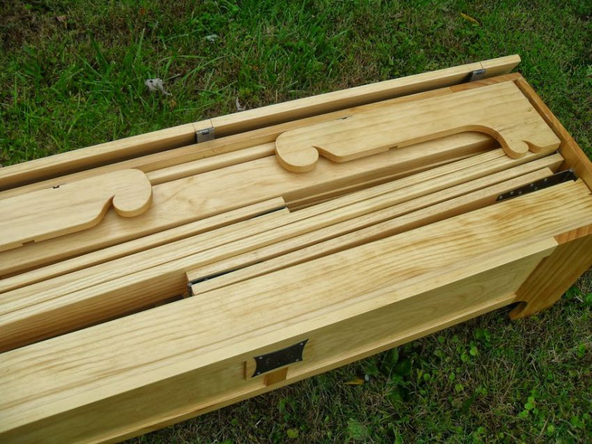 Двуспальная, раскладная, телескопическая, деревянная, кровать, из ящика