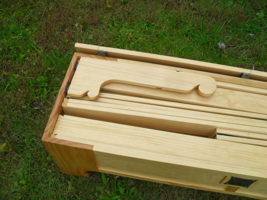 Двуспальная, раскладная, телескопическая, деревянная, кровать, из ящика