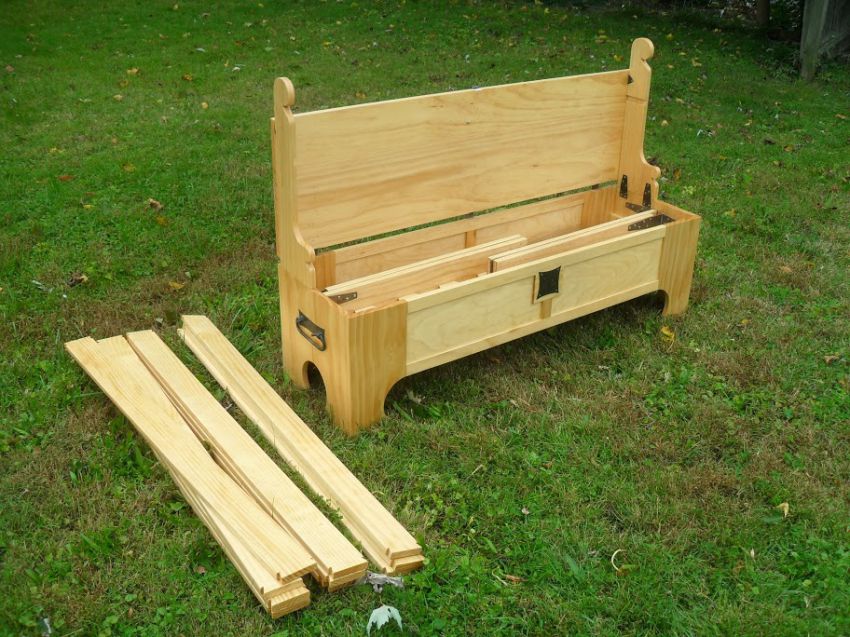 Двуспальная, раскладная, телескопическая, деревянная, кровать, из ящика