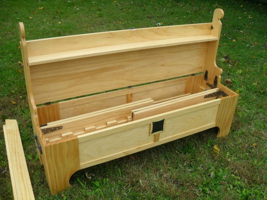 Двуспальная, раскладная, телескопическая, деревянная, кровать, из ящика