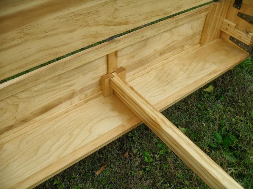 Двуспальная, раскладная, телескопическая, деревянная, кровать, из ящика