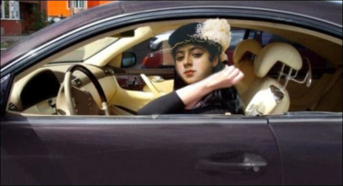 люди прошлого в наши дни, смешной фотошоп, прикол