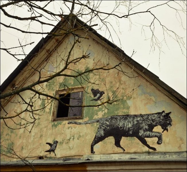 Лучшие примеры уличного искусства в России за 2013 год стрит-арт, уличные художники, рисунки на стенах, Лучшие примеры уличного искусства, Россия, 2013 год