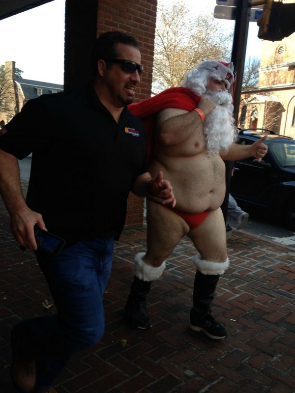голый санта, откровенный наряд,Горячий наряд Санта-Клауса, Аннаполис