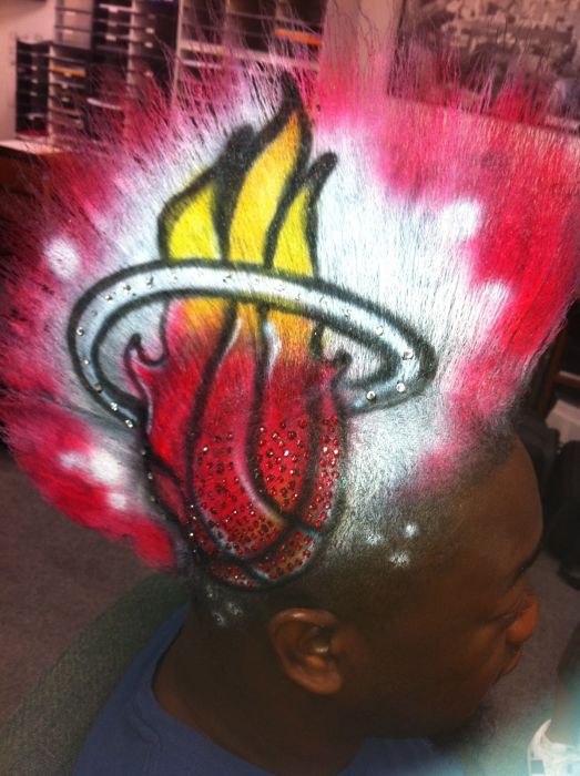 ирокез,реклама на голове, Джозеф Гэзми