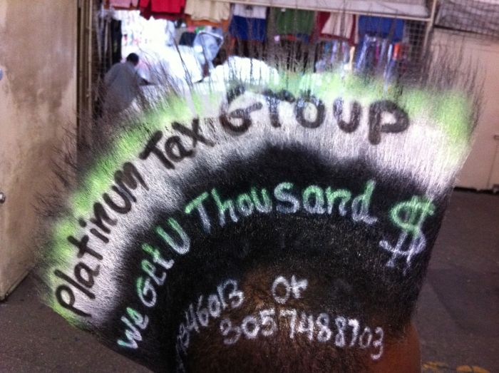 ирокез,реклама на голове, Джозеф Гэзми